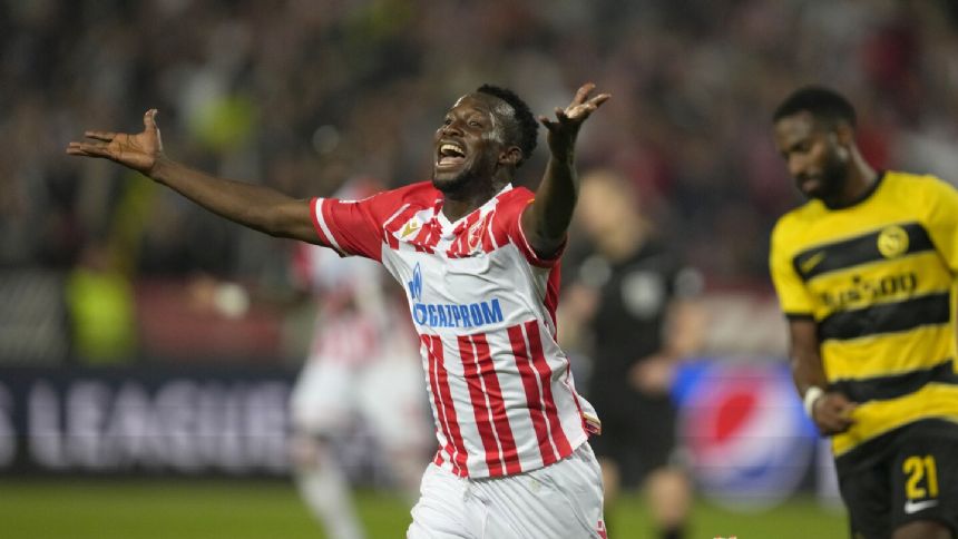 Osman Bukari shines again in Champions League for Red Star Belgrade in 2-2 draw with Young Boys
