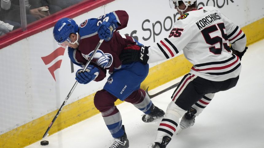 O'Connor scores another short-handed goal, Avalanche cruise to 4-0 win over Bedard and Blackhawks