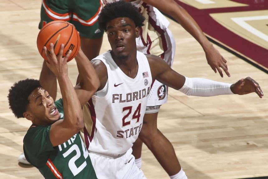 Pack, Wong lead No. 24 Miami's rout of Florida St.