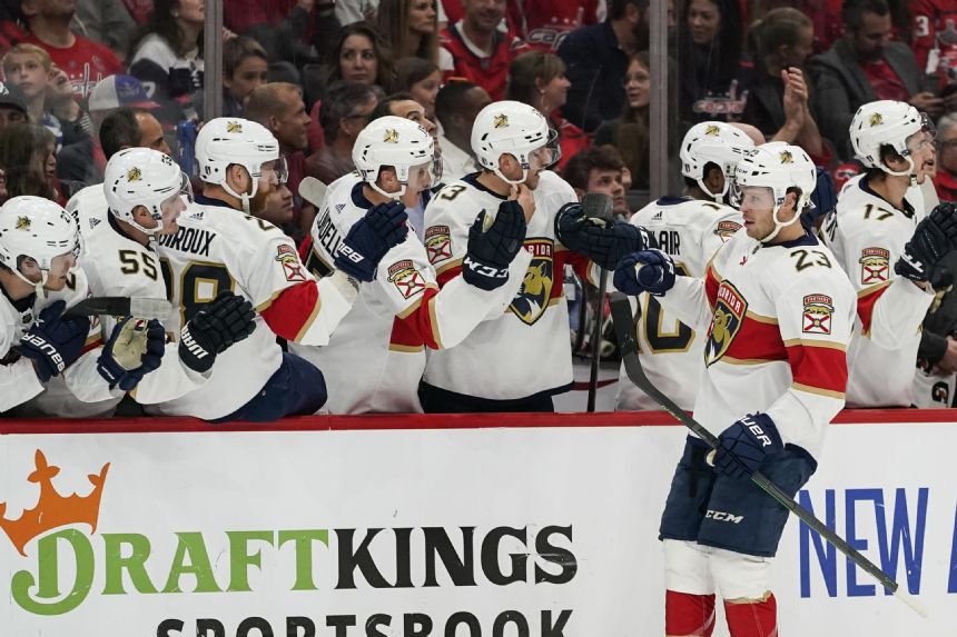 Panthers beat Capitals in overtime in Game 4, tie series