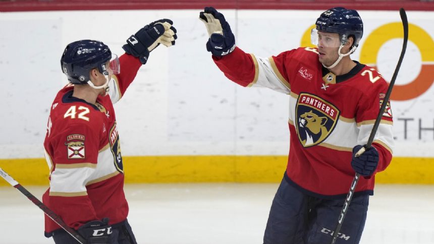 Panthers beat Maple Leafs 5-2, clinch Atlantic Division title