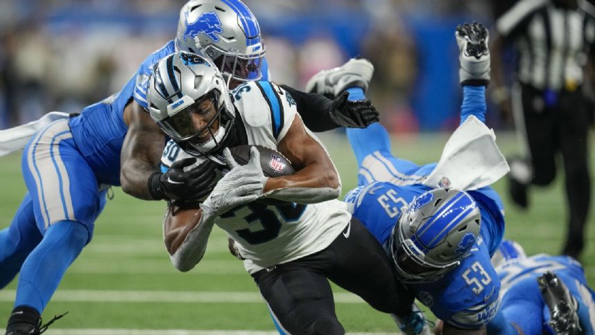 Panthers RB Miles Sanders, 4 others ruled out for Sunday's game vs. Dolphins