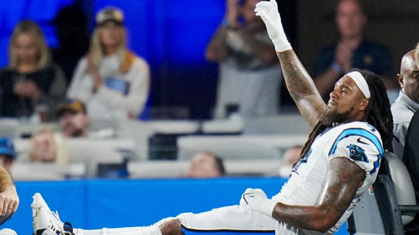 Panthers veteran LB Shaq Thompson carted off vs. Saints with shin injury