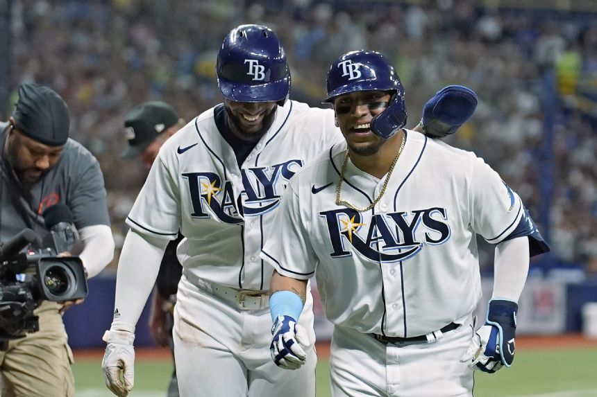 Paredes hits 3 homers, Rays hand Yanks 3rd loss in 20 games