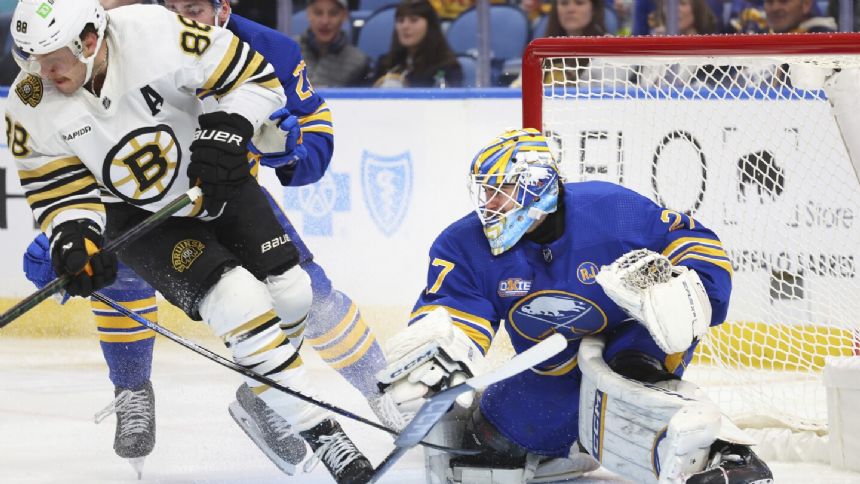 Pastrnak, a goal and 2 assists, leads Boston Bruins to 5-2 win over Buffalo Sabres