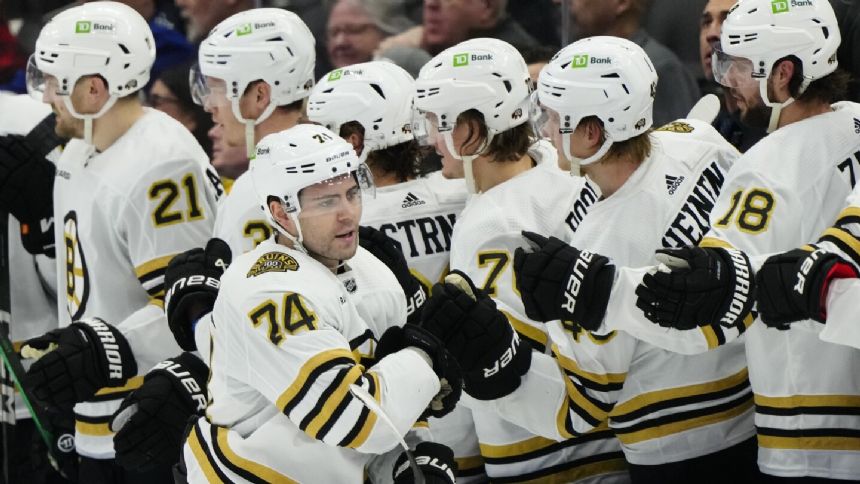 Pavel Zacha scores 2 goals as the Boston Bruins beat the Toronto Maple Leafs 4-1