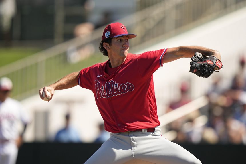 Phillies' prospect Painter dazzles with heat in spring debut
