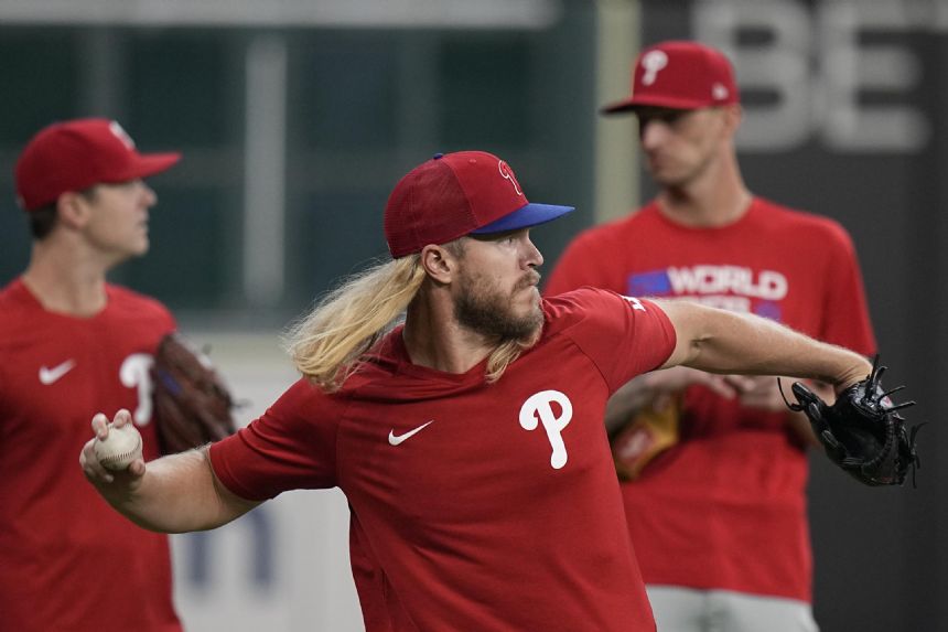 Phillies set to host Houston with World Series tied at 1-all