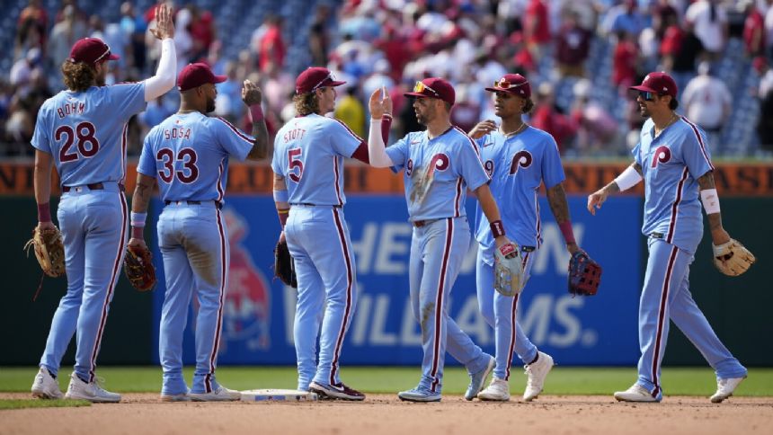 Phillies sweep their seventh series of the season with 5-2 win over Rangers