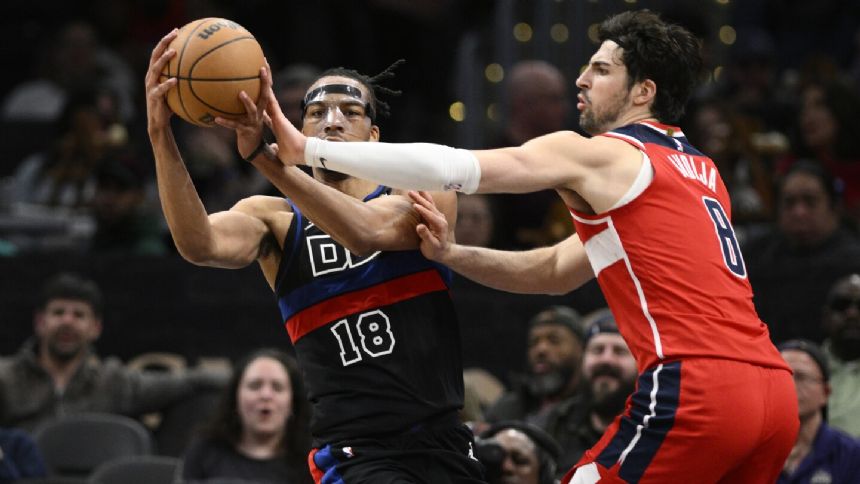 Pistons beat the Wizards 96-87, snapping an 8-game skid