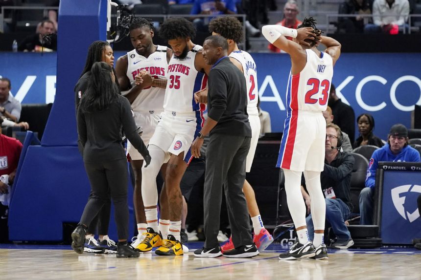 Pistons C Marvin Bagley III out 3-4 weeks with knee injury