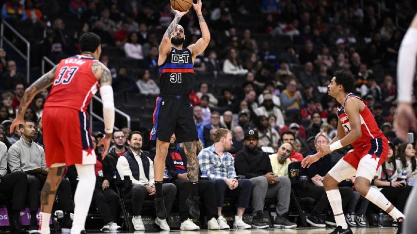 Pistons snap 8-game skid, beating the Wizards 96-87 in a matchup of the NBA's bottom 2 teams