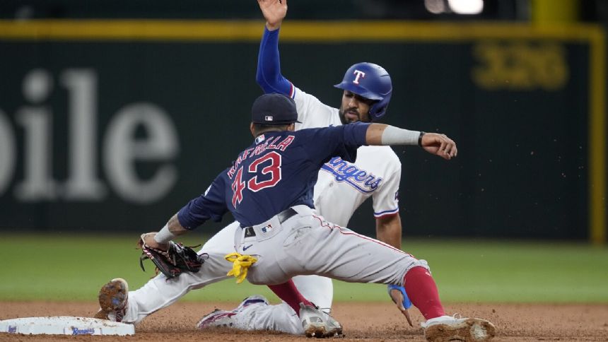 Playoff-chasing Rangers hit 4 homers in a 15-5 win over Red Sox after trailing 4-0 early