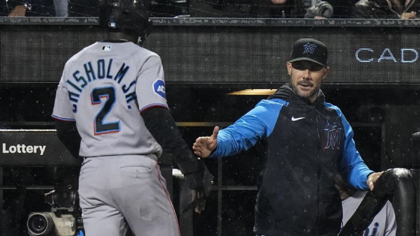 Playoff contending Marlins trying to move on after `disagreement' over suspension of game vs. Mets