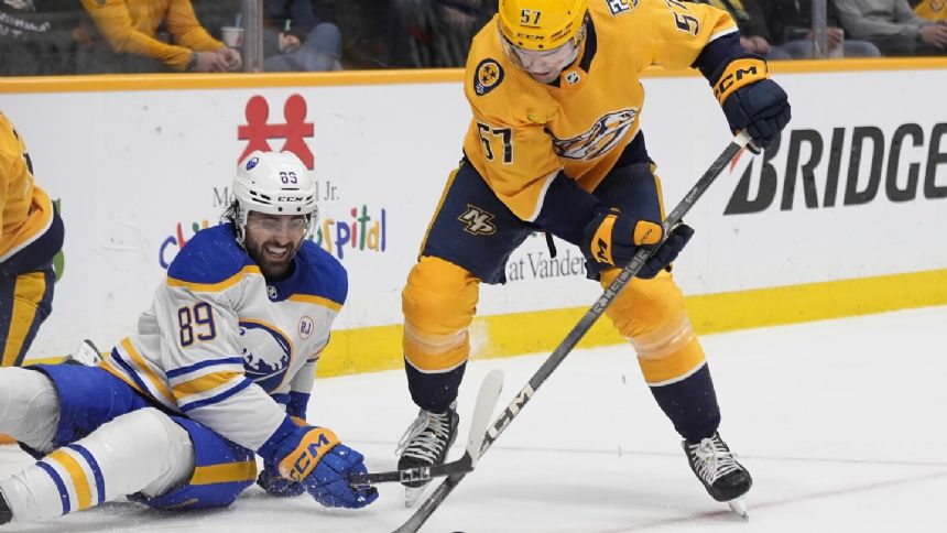 Predators defenseman Dante Fabbro is out 2-3 weeks with an upper-body injury