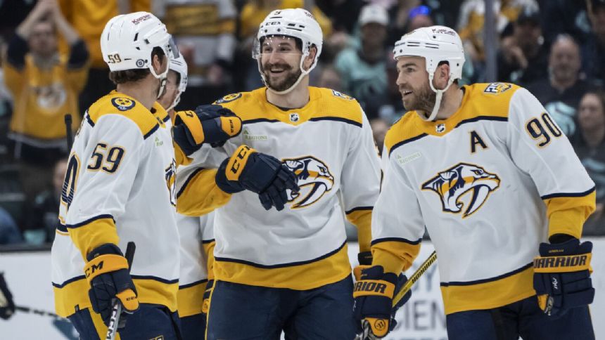 Predators extend points streak to 14 games with a 4-1 win over Kraken