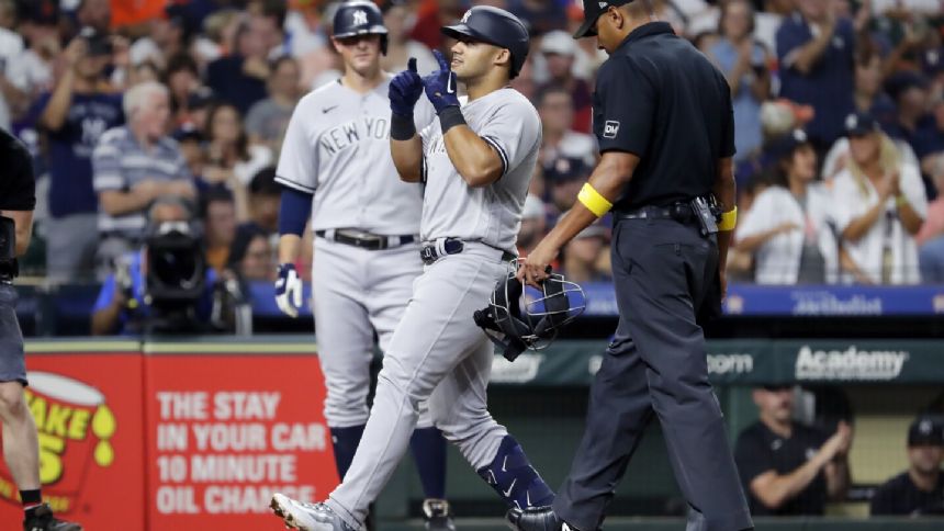 Prized prospect Dominguez homers again as Yankees complete 3-game sweep in Houston with 6-1 win