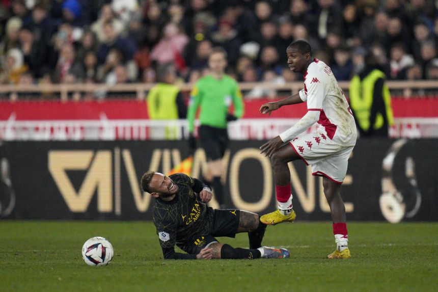PSG lose again to Monaco on eve of Bayern Munich visit