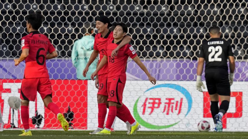 PSG's Lee Kang-in scores twice in South Korea's 3-1 win against Bahrain in the Asian Cup