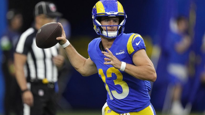 QB Stetson Bennett is back with the Rams for offseason workouts after missing his first NFL season