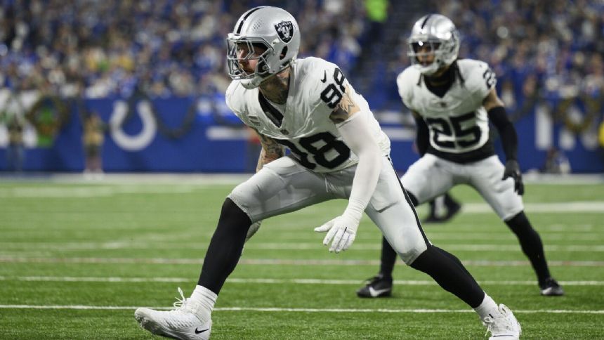 Raiders give Maxx Crosby a $7.2 million raise over the next 2 seasons, AP source says