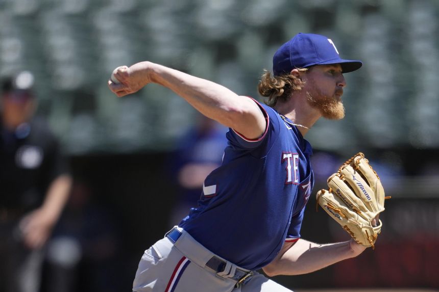 Rangers' Jon Gray has no-hitter through 6 innings against A's