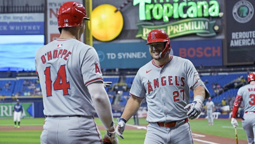 RBI singles by Anthony Rendon and Taylor Ward in the 9th inning lead Angels beat past Rays 5-4
