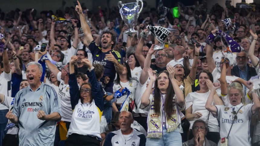 Real Madrid celebrates another Champions League title with its fans on streets of Spanish capital