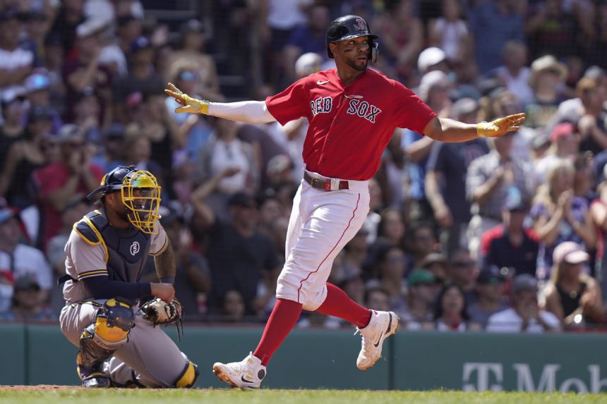 Red Sox double up on Brewers, salvage finale with 7-2 win