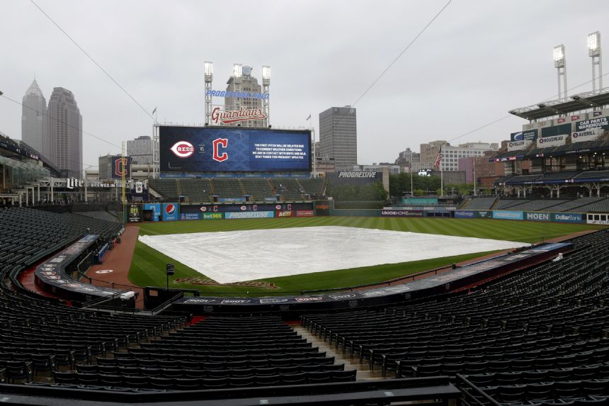 Reds, Guardians postponed by rain, teams will play Thursday