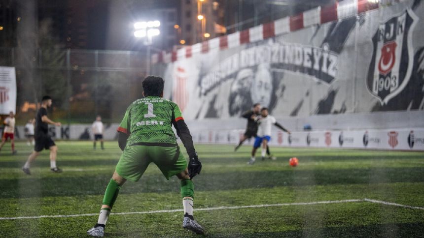 Rent-a-goalkeeper service helps Turkey's mini-soccer teams fill the least desirable position