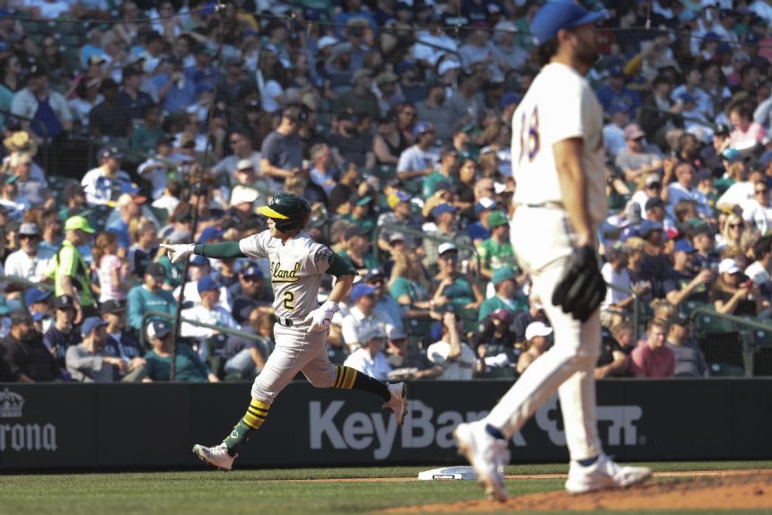 Robbie Ray gives up 3 HRs as Athletics topple Mariners 10-3