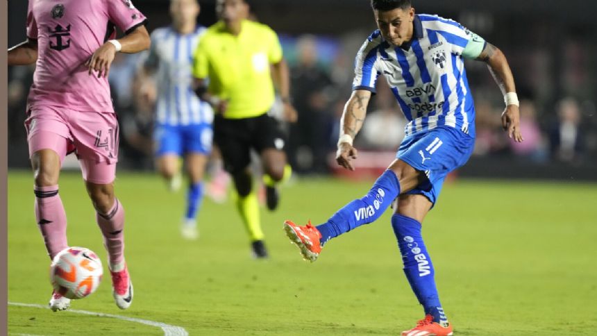 Rodriguez scores in 89th minute to rally Monterrey past Inter Miami 2-1 in Champions Cup