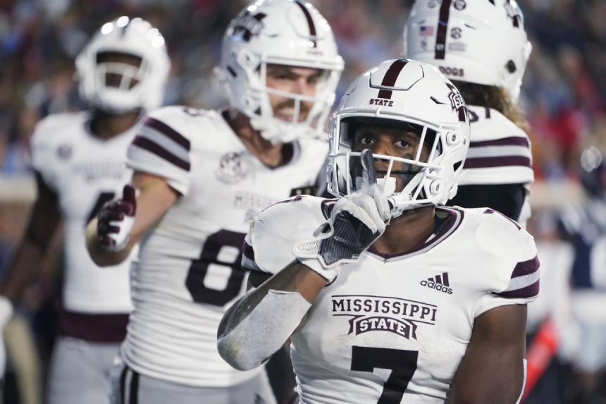 Rogers leads Mississippi State past No. 20 Ole Miss 24-22