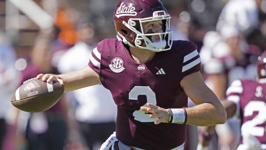 Rogers throws 3 TD passes before injury, Mississippi State tops Western Michigan 41-28