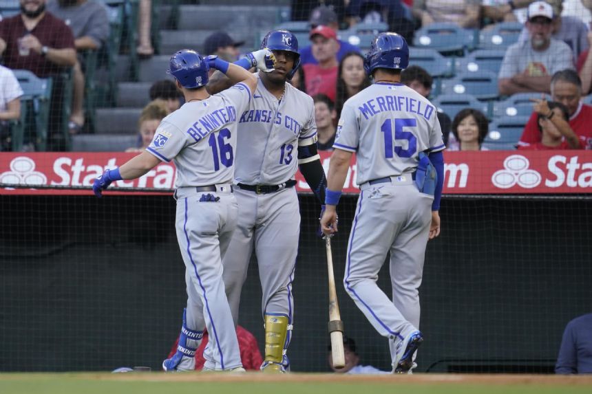 Royals pound 3 HRs to beat Angels 6-2; Bubic gets 1st win