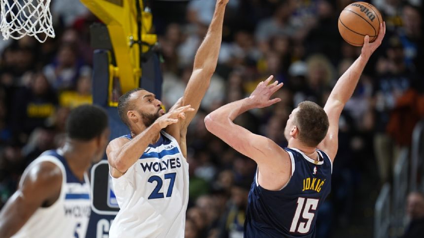 Rudy Gobert's big night lifts Timberwolves past Hawks and into a first-place tie in the West