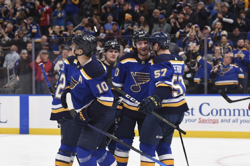 Saad, Husso spark Blues to 5-1 win over Flames