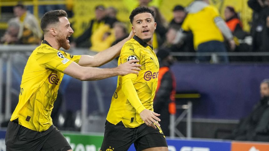 Sancho, Reus send Dortmund to Champions League quarterfinals with 2-0 win over PSV Eindhoven
