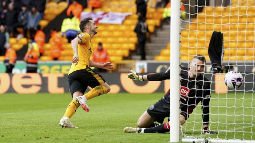 Sarabia's goal secures Wolves a 1-0 win against last-place Sheffield United