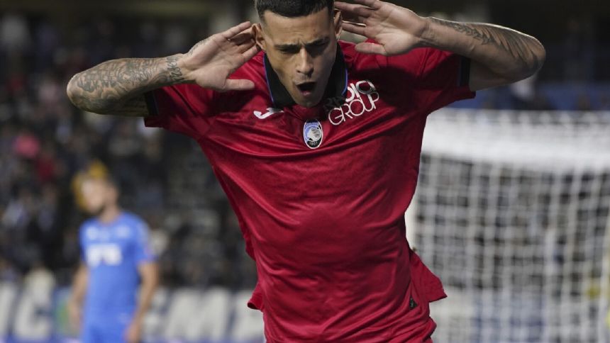 Scamacca scores twice as Atalanta cruises past Empoli in Serie A