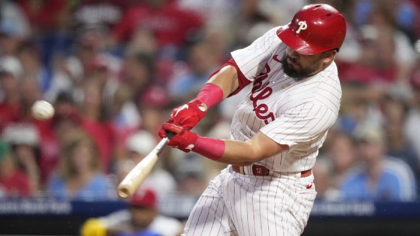 Schwarber blasts home run No. 42, Marsh has 3 RBIs in Phillies' 8-4 win over Marlins