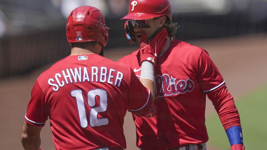 Schwarber hits another impressive homer at Petco Park as the Phillies beat the Padres 5-1
