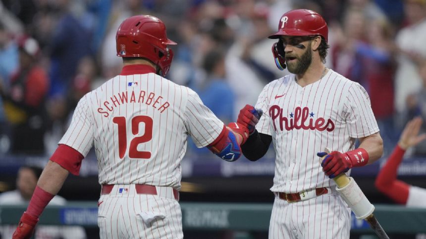 Schwarber homers twice and Sanchez pitches 6 strong innings as Phillies finish sweep of Rockies