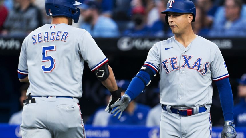 Seager homers and drives in 3, Rangers rout Blue Jays 9-2 to complete 4-game sweep