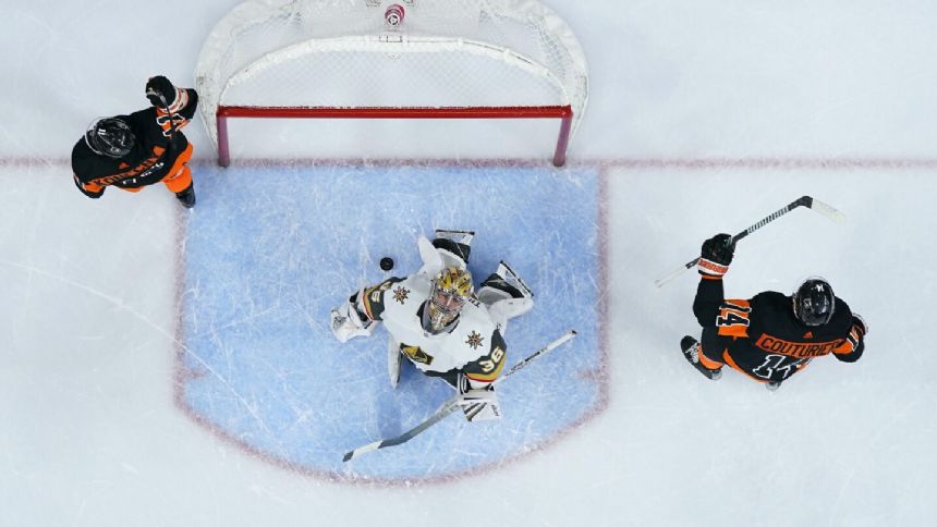 Sean Couturier scores in OT as the Flyers beat the Golden Knights 4-3