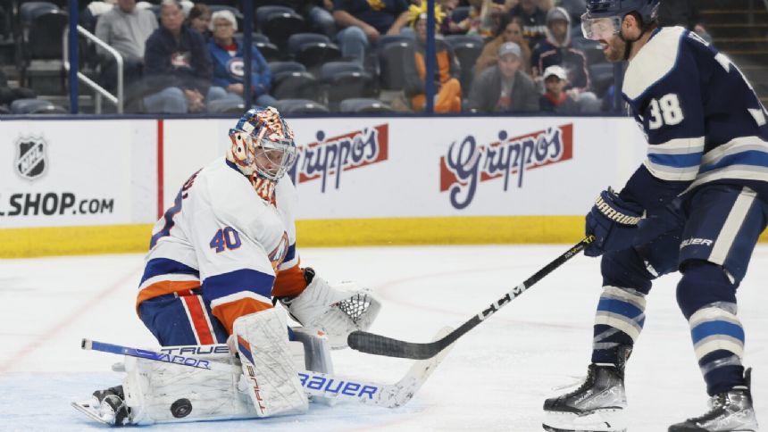 Semyon Varlamov gets 39th career shutout as Islanders beat Blue Jackets 2-0