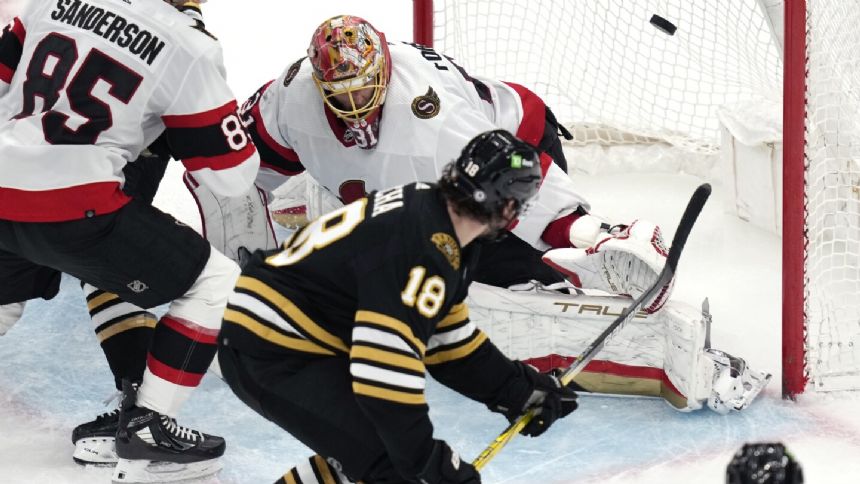 Senators beat Bruins 3-1 in regular-season finale