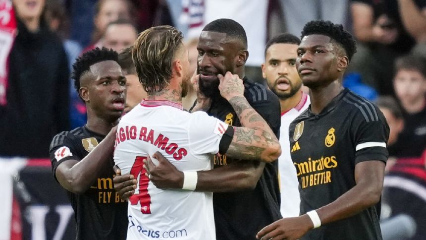 Sergio Ramos helps Sevilla hold Real Madrid to 1-1 draw in 1st game against former club