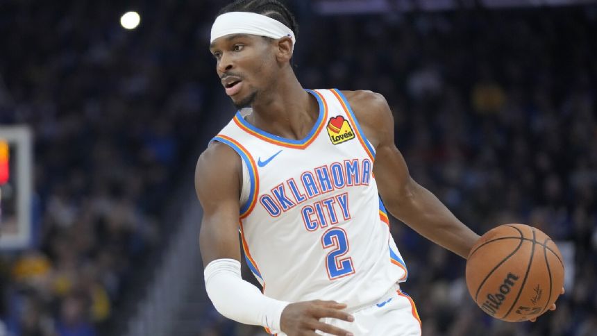 Shai Gilgeous-Alexander scores 40 as Thunder send Warriors to 6th straight loss, 130-123 in OT